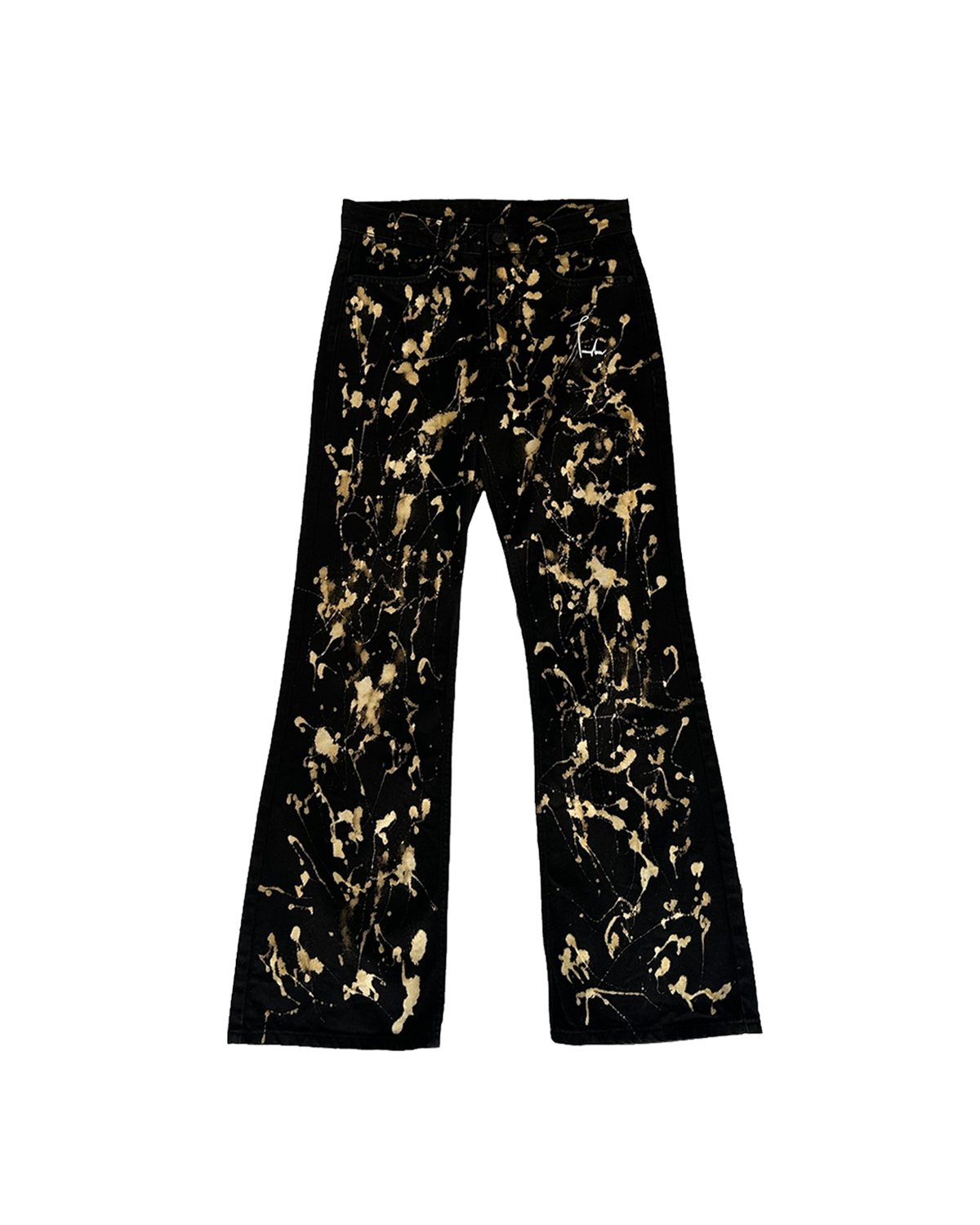 Trimingham Flared Mens Acid Denim Jeans